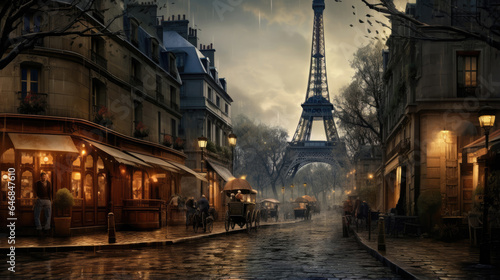 Nostalgia for old Paris France © Veniamin Kraskov