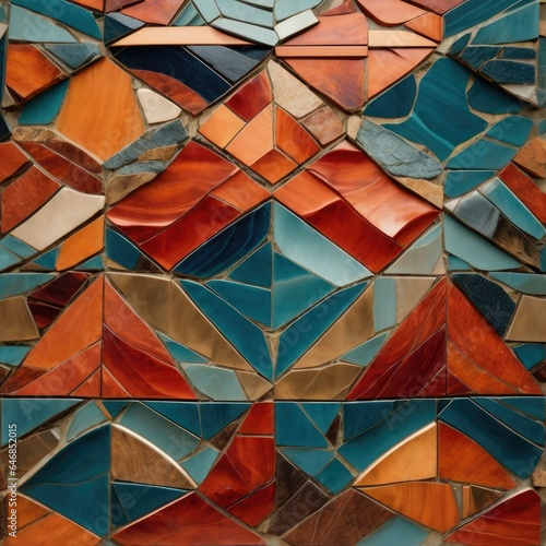 Mosaics Abstract Backgrounds: Shaping Visual Stories, Generative AI