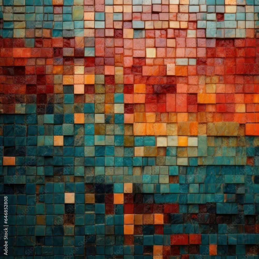 Mosaics Abstract Backgrounds: A Splash of Color, Generative AI