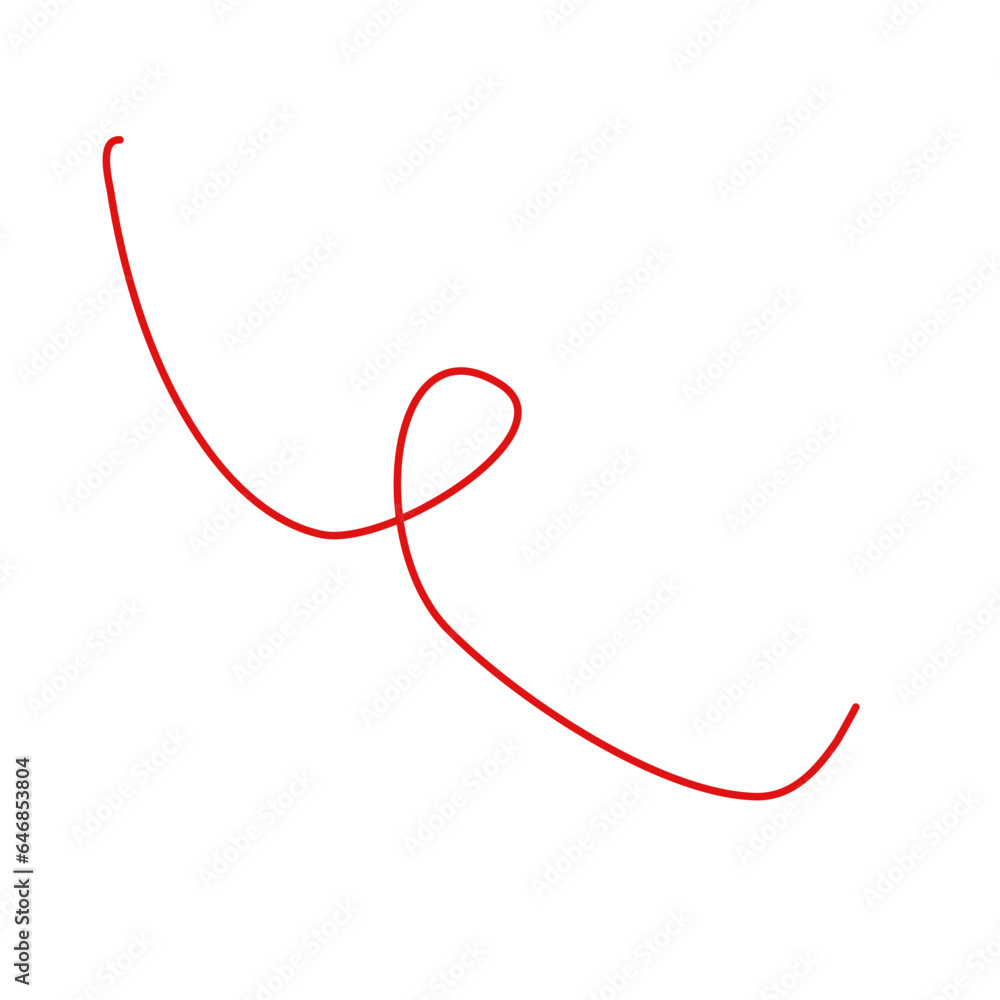 Red Thread Vector Red Thread Vector