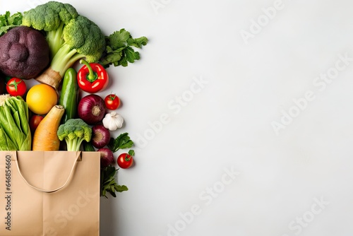 Vegetable in paper bag 