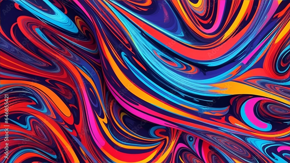 Obraz premium Colorful Abstract Background, Technology In The Future