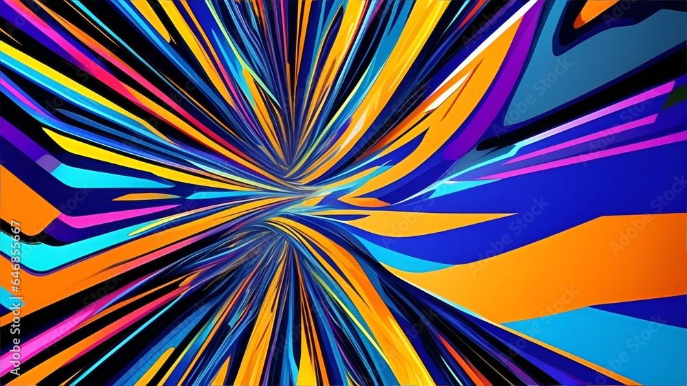 Fototapeta premium Colorful Abstract Background, Technology In The Future