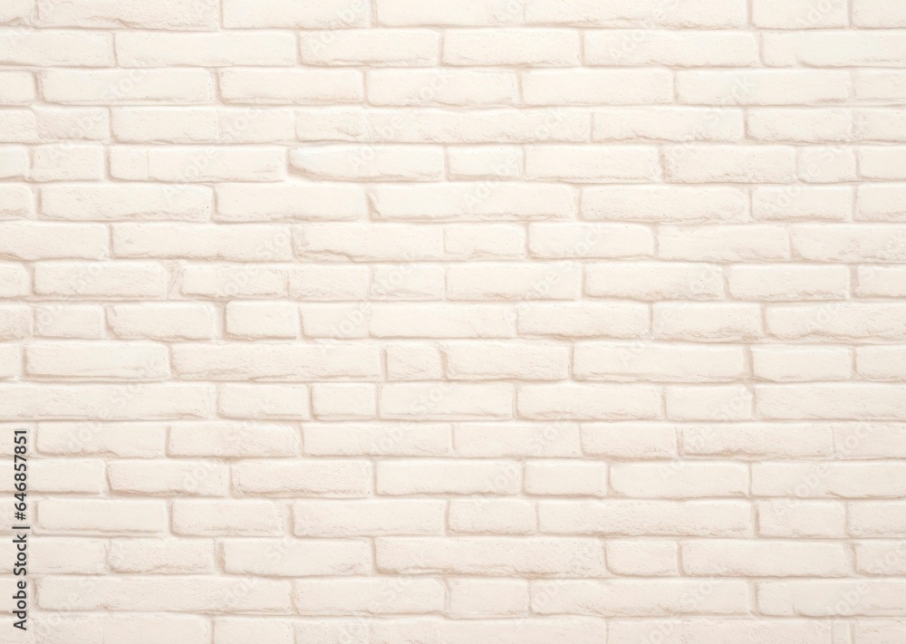 Obraz premium Beige Brick wall background. AI generative illustration