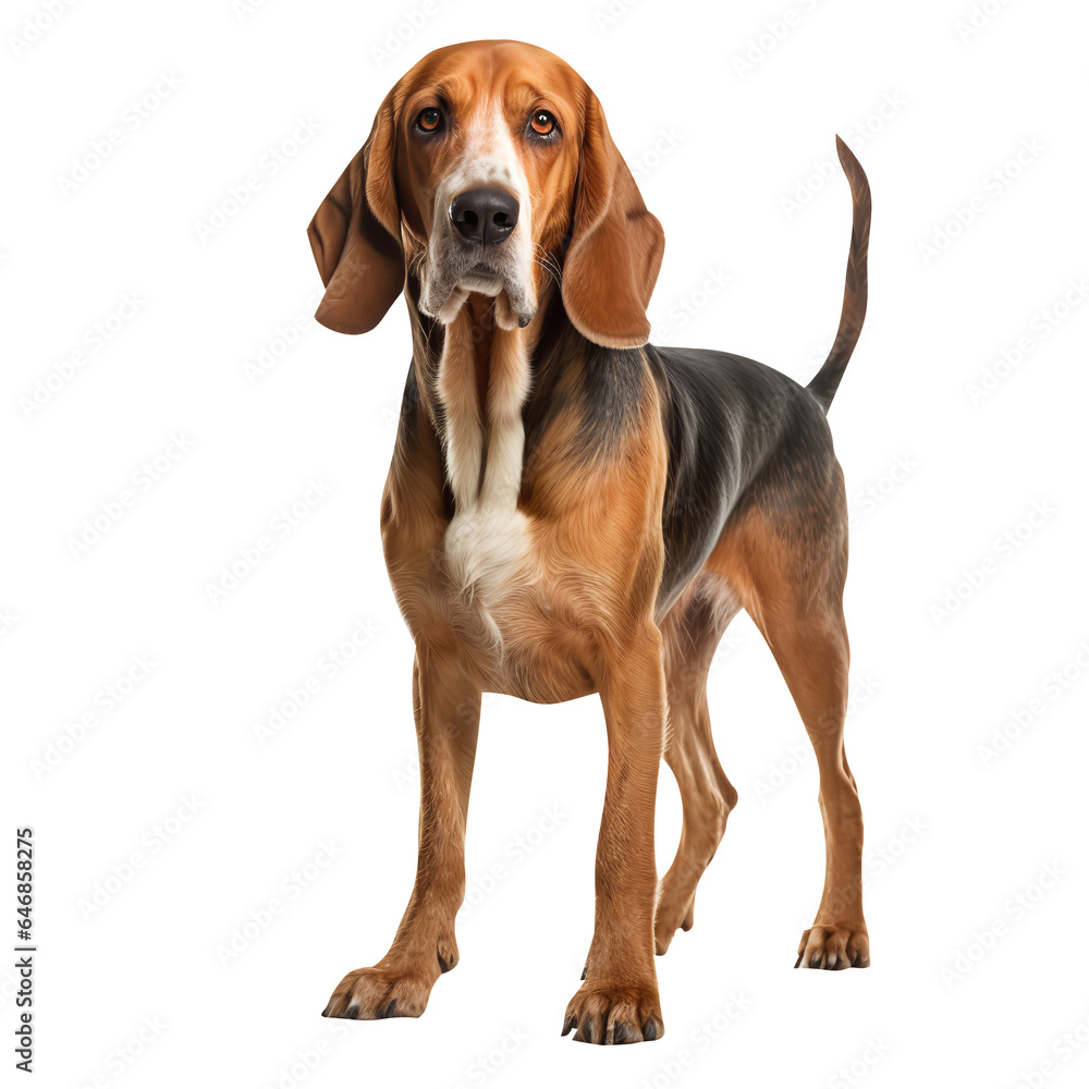Beagle dog isolated on white backround
