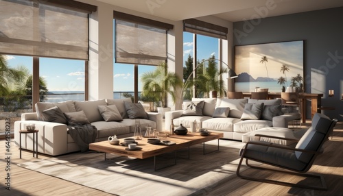 modern luxury living room interior with furniture  © Hitesh