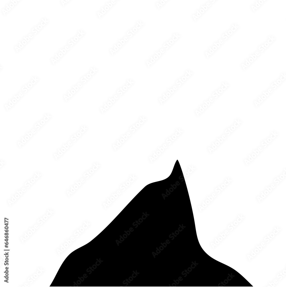 Fototapeta premium Cream Cone Silhouette