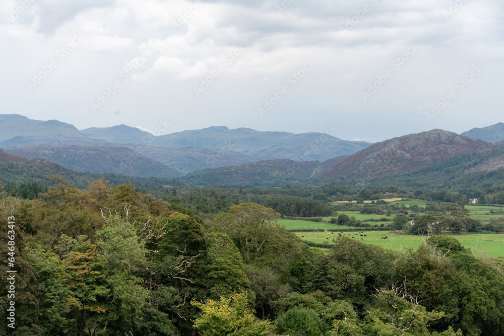 Naklejka premium landscape of the mountains