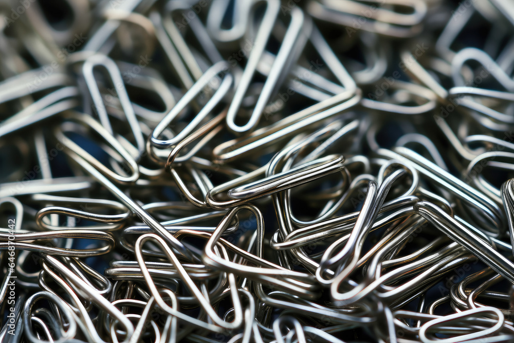 Exquisite Macro Photography Unveils the Intricate Unity of Interlocking Paperclips, Showcasing Astonishing Detail and Precision Exquisite Macro Photography Unveils the Intricate Unity of Interlocking Paperclips, Showcasing Astonishing Detail and Precision