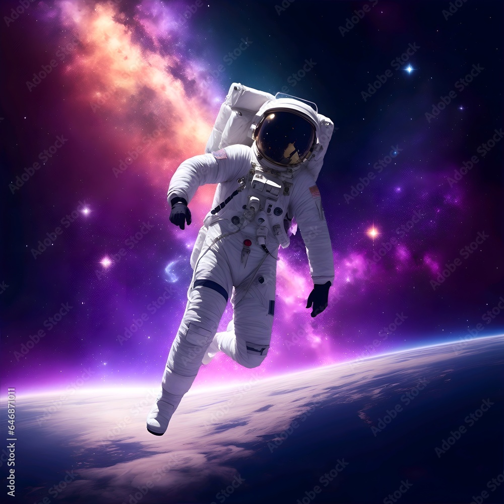 astronaut in space astronaut in space