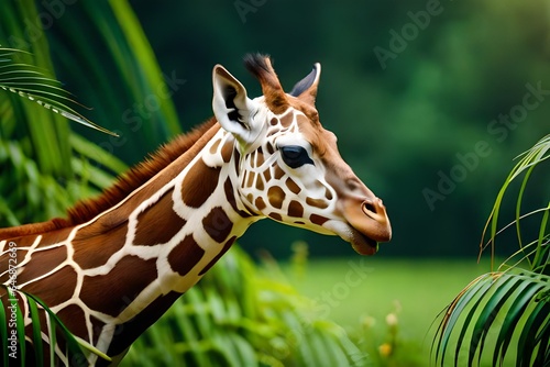 portrait of a giraffe