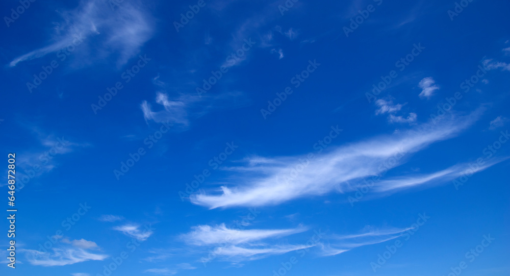 White fluffy clouds