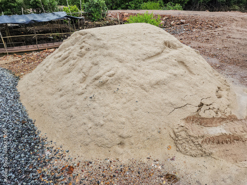 sand in construction sand for construction photo