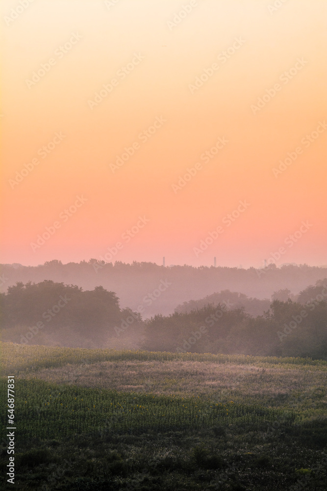 sunrise in the mountains