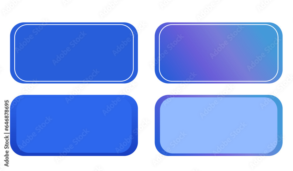 Set of blue backgrounds vector. Set of blue backgrounds vector.