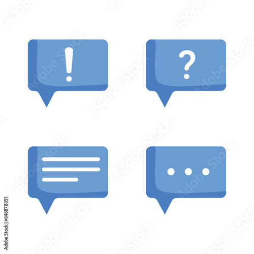 message icon, flat message icon vector.