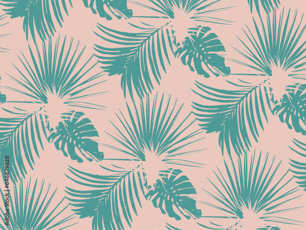 Modern tropical pattern design