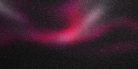 Grainy gradient dark background purple pink black color flow noise texture wide banner poster header design