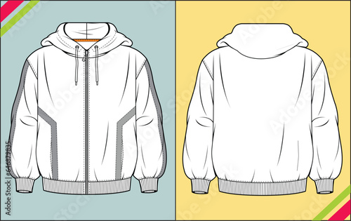 MEN HOODIE FULL ZIPPER ILLUSTRATION
