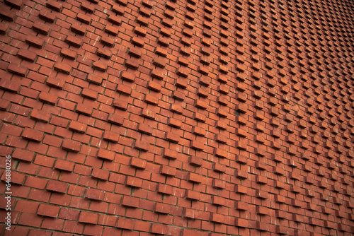 brick wall grunge perspective structure of building object background picture