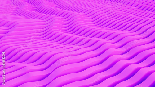 Abstract pink parametric background. 3d rendering