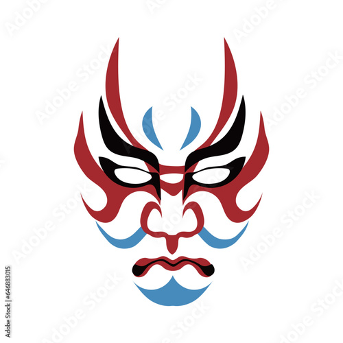歌舞伎隈取りデザイン