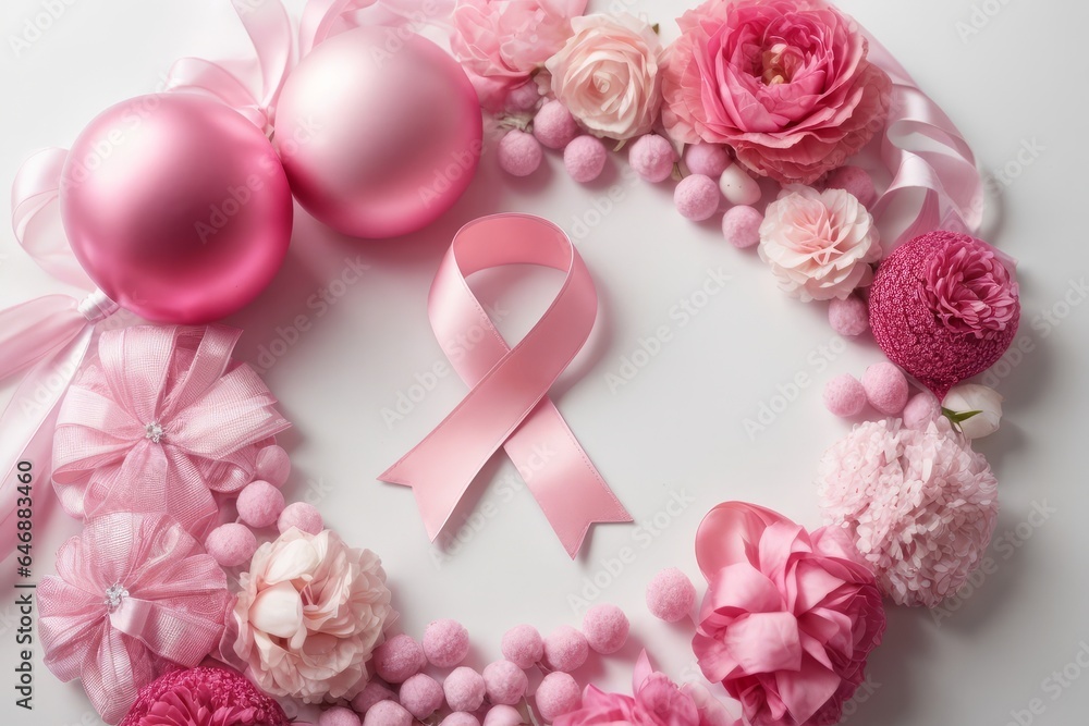 Colorful Studio Background with Beautiful Pink Flowers in Close-Up Colorful Studio Background with Beautiful Pink Flowers in Close-Up