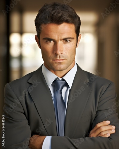 Attractive businessman A powerful look - stock photography