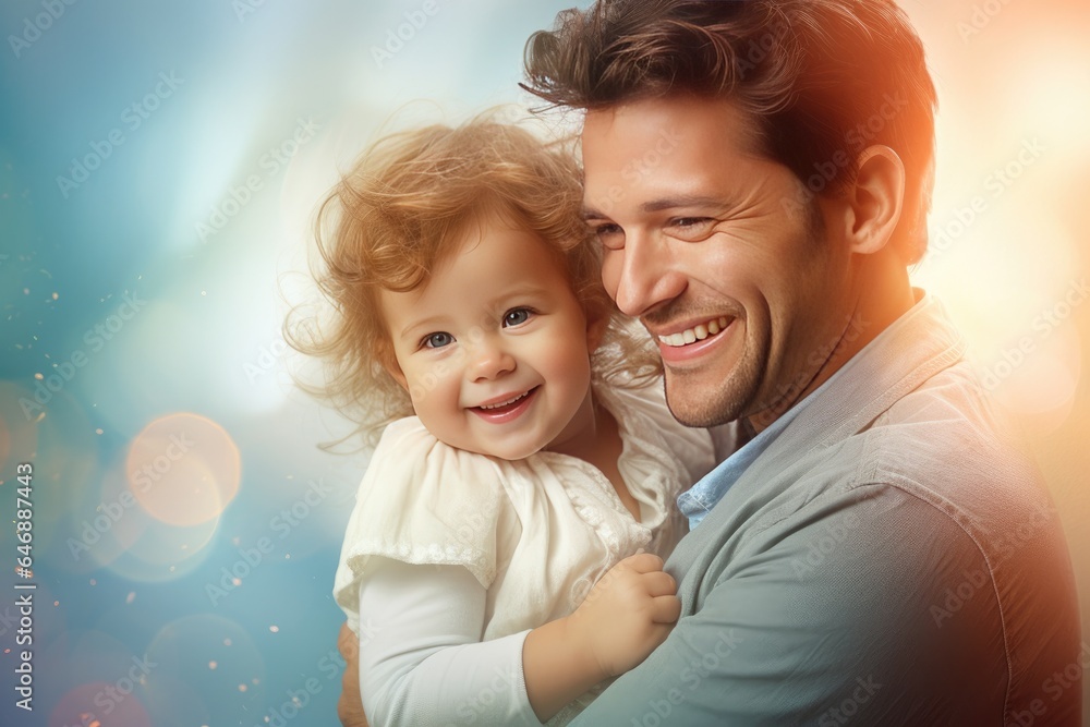 Beautiful portrait of a modern loving family with children Beautiful portrait of a modern loving family with children