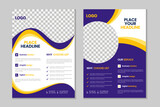 Corporate book cover design, flyer template design set, business brochure, design elements, annual report, portfolio, magazine, poster, modern presentation, a4 size banner template design
