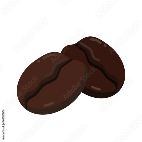 Coffee beans. Simple vector design. 
