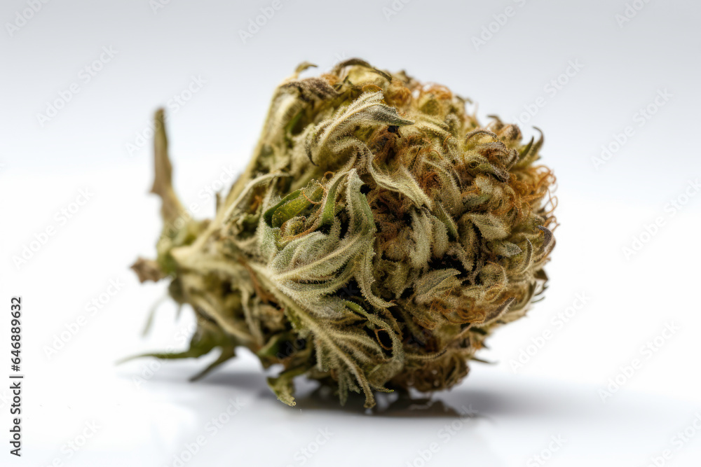 Cannabis marijuana plant on white background Cannabis marijuana plant on white background