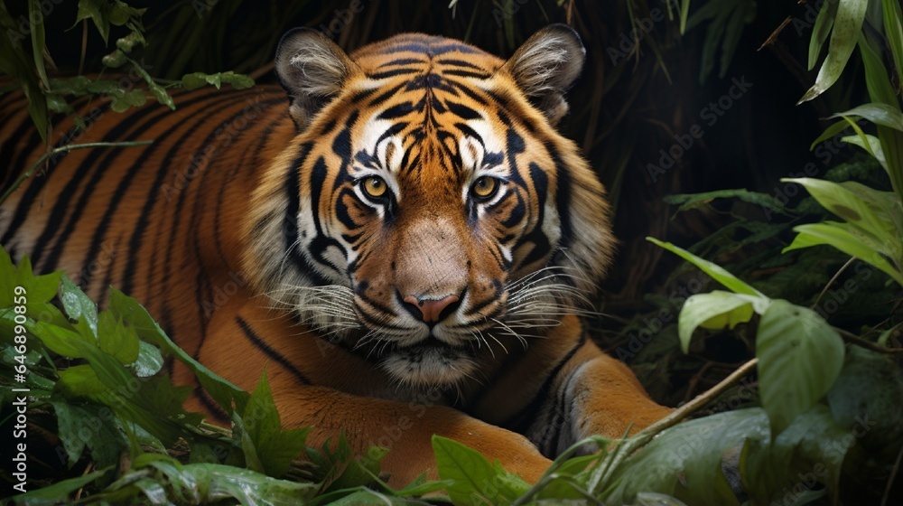 tiger on the rock tiger on the rock