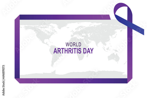 World Arthritis Day background.