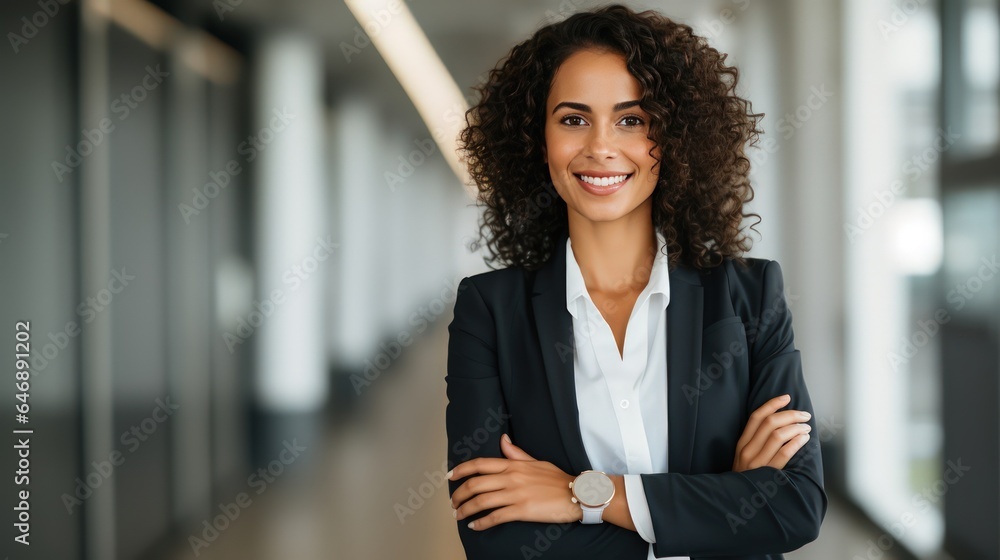 Confident and Successful Businesswoman in Modern Office Confident and Successful Businesswoman in Modern Office