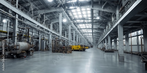 large almost empty industrial hall