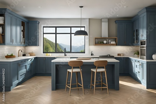 modern kitchen interior with kitchen generated by AI © Toba