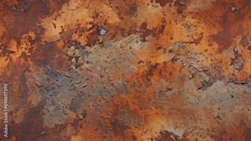 Industrial Rust-Effect Concrete Wall Texture