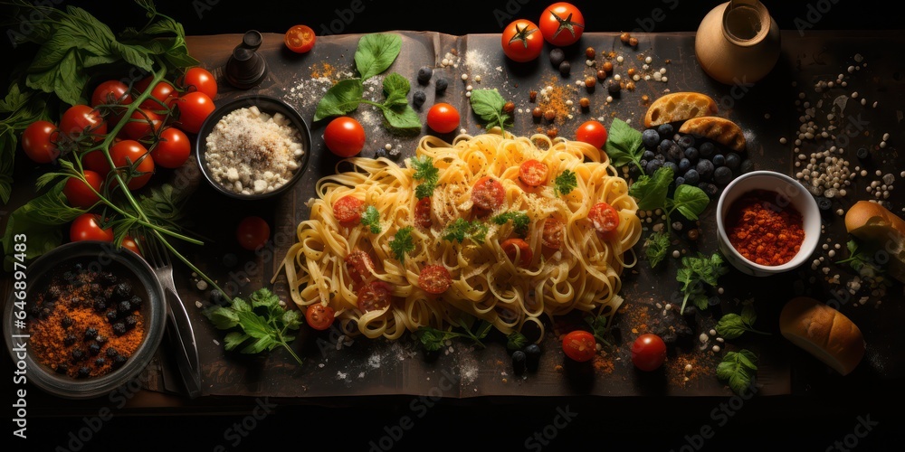 Italian Homemade Menu Food Background