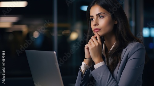 business person working on laptop