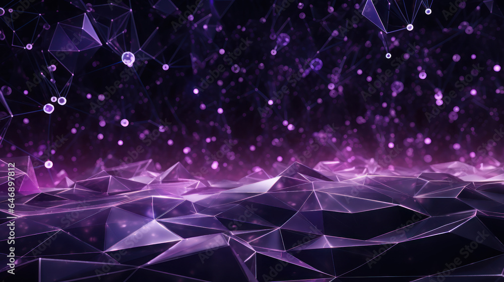 Dark Background with Amethyst Patterns Dark Background with Amethyst Patterns