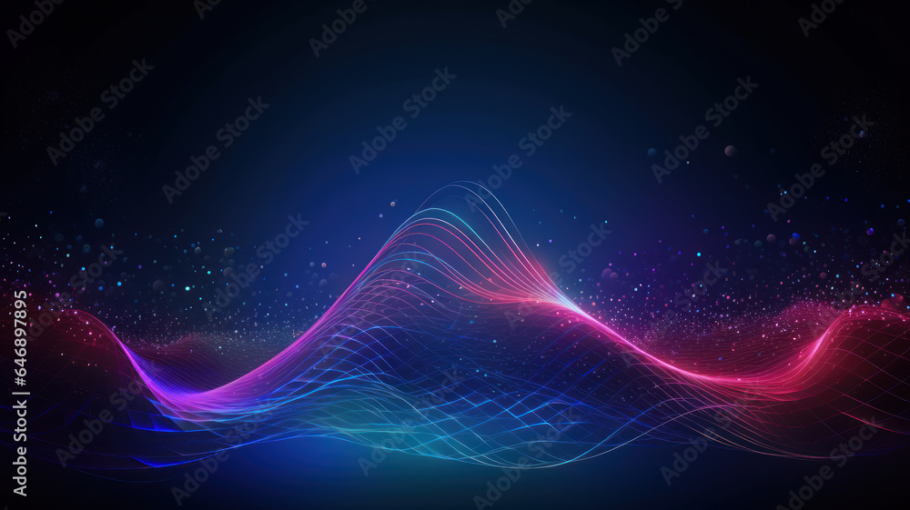 Abstract Digital Particle Wave Background Abstract Digital Particle Wave Background