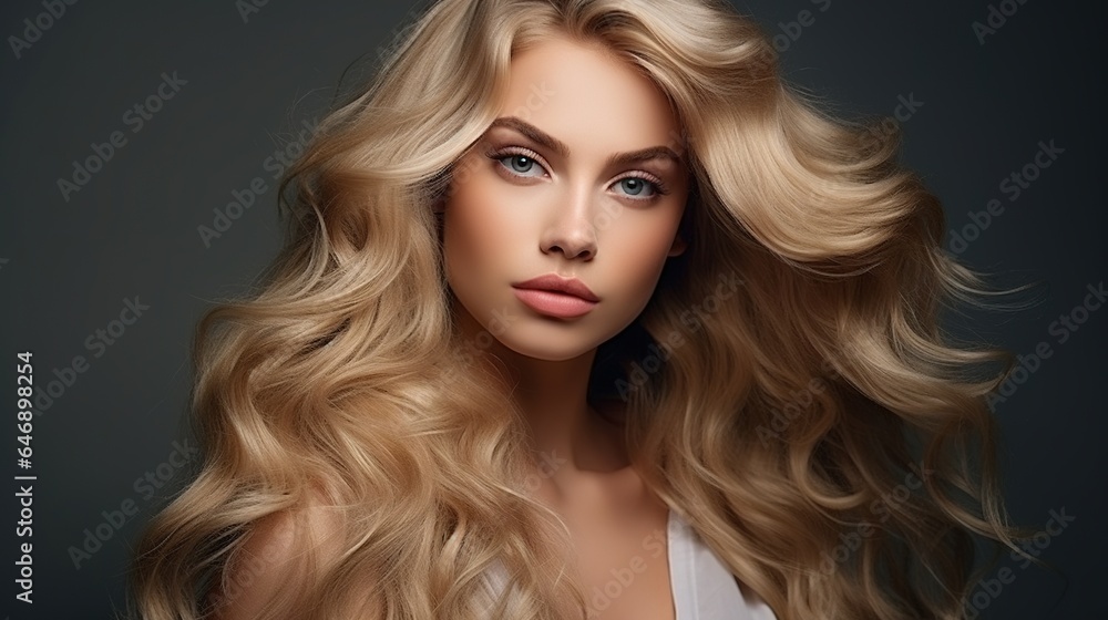portrait of a woman with hair portrait of a woman with hair
