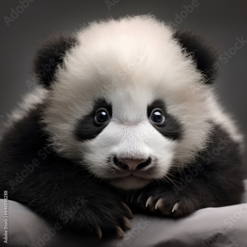 A Realistic close up Baby Panda Photography