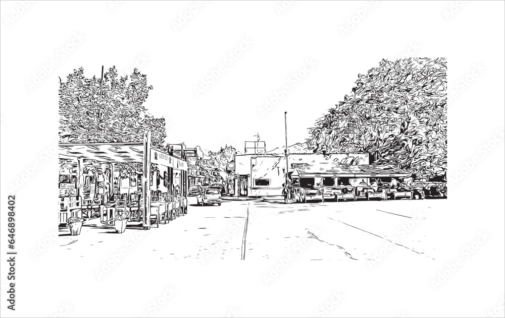 Building view with landmark of Salta is a provincial capital in northwestern Argentina. Hand drawn sketch illustration in vector Building view with landmark of Salta is a provincial capital in northwestern Argentina. Hand drawn sketch illustration in vector