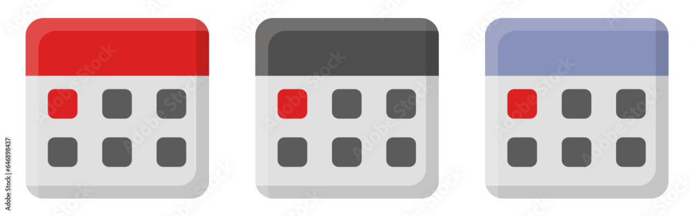 Calendar icon. Vector clipart isolated on white background. Calendar icon. Vector clipart isolated on white background.