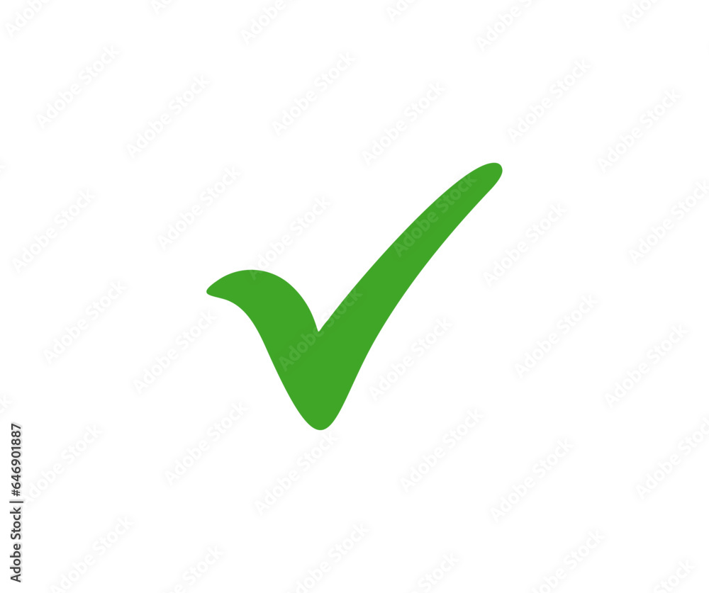 Green Check Mark icon. Simple check mark. Quality sign icon. Checklist symbol. Correct vote choice isolated symbol. Approval check flat style vector design and illustration.
Green Check Mark icon. Simple check mark. Quality sign icon. Checklist symbol. Correct vote choice isolated symbol. Approval check flat style vector design and illustration.