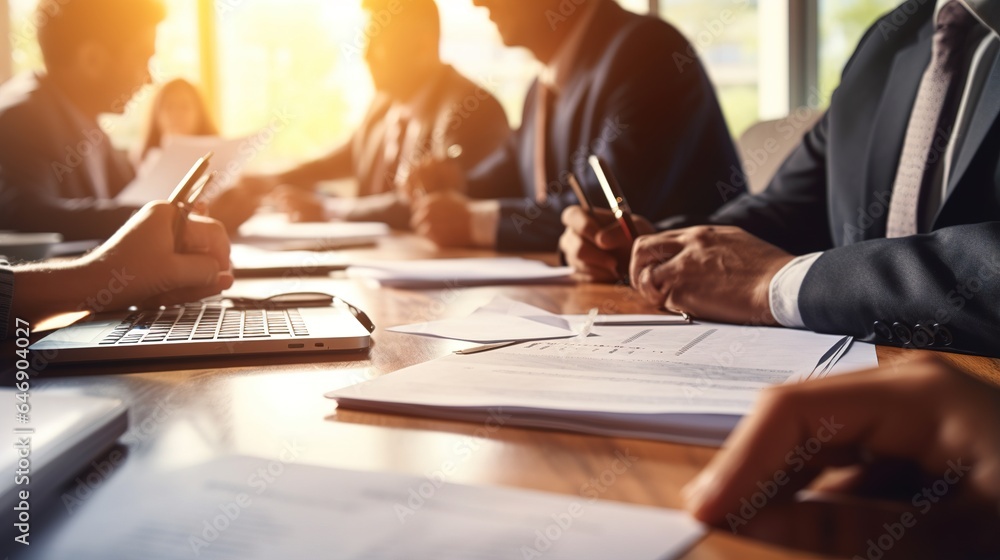 professional business people working together in office. generative ai professional business people working together in office. generative ai
