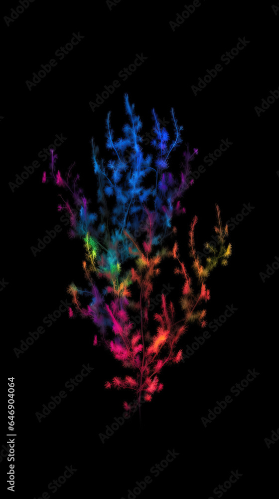 Abstract Colorful Trees Generative AI