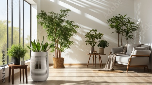  humidifier electronic device In the bright space of the house. air humidifier.